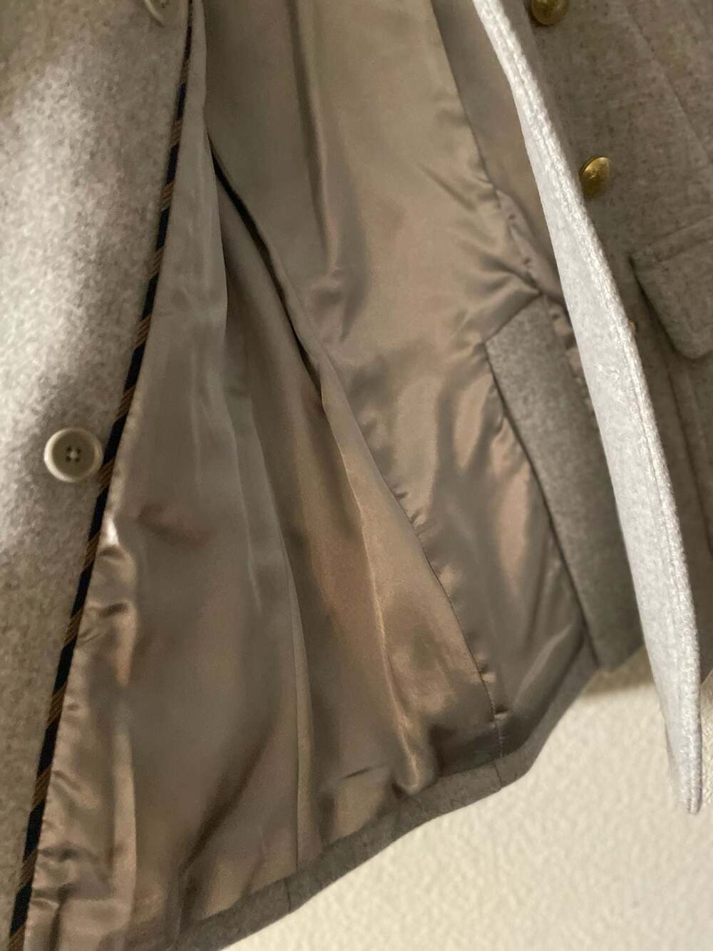 J.Crew Stadium Cloth Nello Gori Double-Breasted Pea Coat Size 00P - Picture 9 of 12